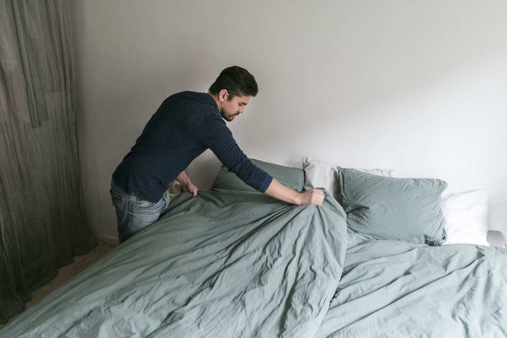 Making your bed in the morning could be a hygiene mistake says