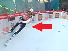 Kuriozalne sceny po skoku lidera