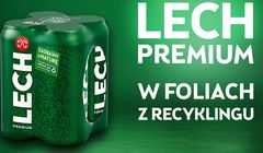 Zbiorcze opakowania Lecha w folii w 100% z recyklingu