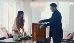 Anna i Robert Lewandowscy w świątecznej kampanii Huawei (wideo)