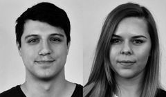 Michał Dziuba i Magdalena Bliźniak w agencji GetHero