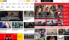 Strony główne po zmianach w Mediapanelu. WP wyprzedziła Onet