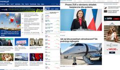 Kilka serwisów biznesowych z dużymi wzrostami. Na czele Money.pl