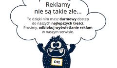 Onet zachęca internautów do wyłączenia adblocka, pokazując tylko początek strony głównej