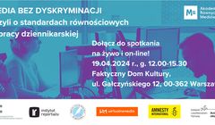 19 kwietnia konferencja o dyskryminacji i nierówności w mediach