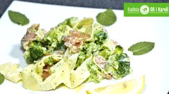 Pappardelle z łososiem i brokułami. Smaczny i prosty sposób na makaron