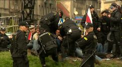 Narodowcy blokowali odbudowę tęczy