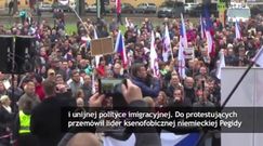 Antyimigranckie protesty w Czechach. "Merkel + islam = III wojna światowa"