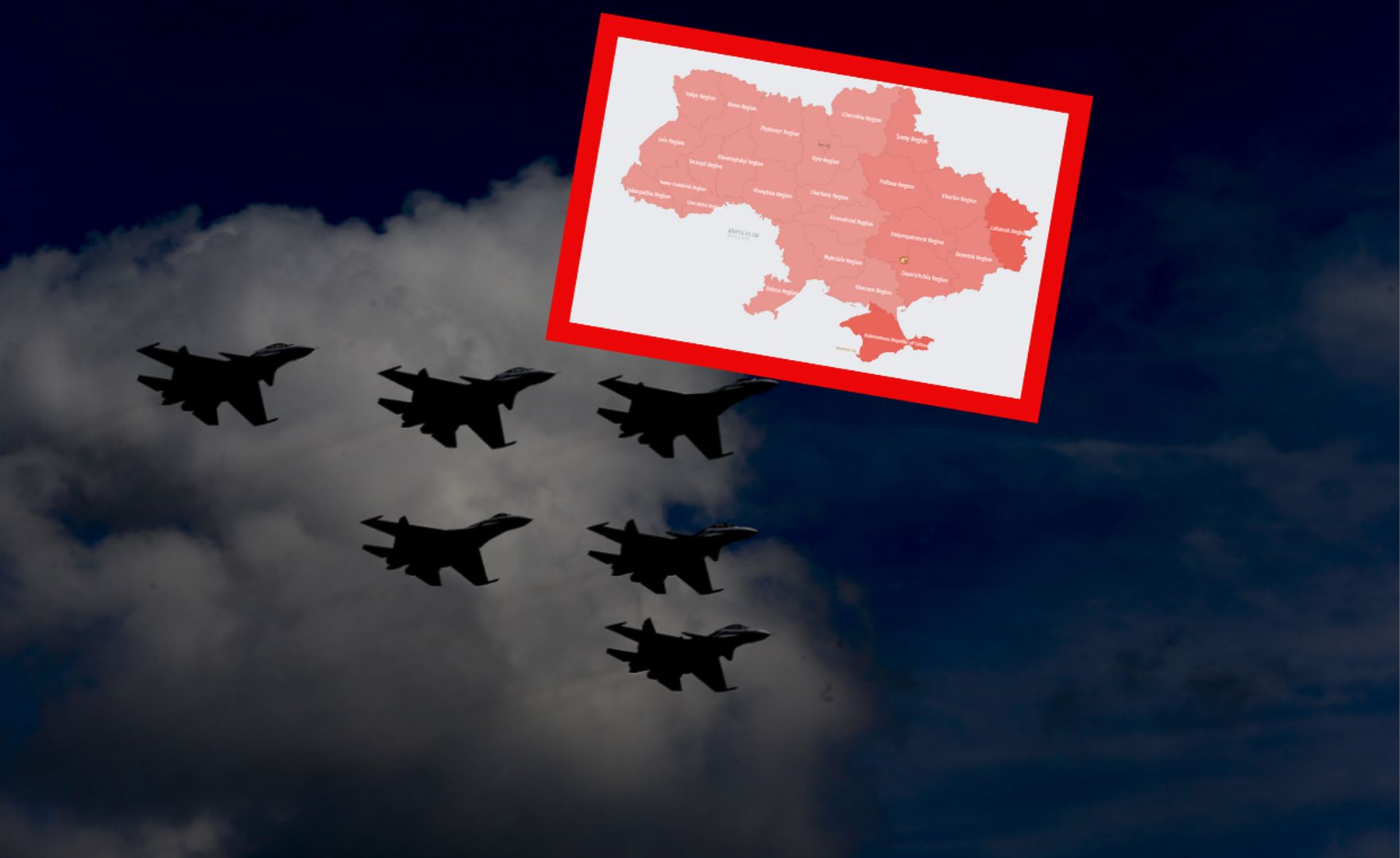 Alarmă în toată Ucraina.  Su-35 rusesc în acțiune [RELACJA NA ŻYWO]