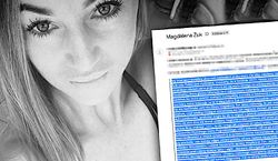 Dostaliśmy niepokojącego e-maila w sprawie śmierci Magdaleny Żuk: „Dlaczego prokuratura bagatelizuje tak ważny dowód?”