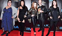 Celebryci na premierze filmu o zespole Queen: Iwona Węgrowska, Sławomir i Kajra, Dominika Gwit, Izabela Trojanowska