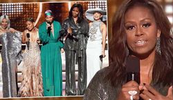 Ta scena z Grammy 2019 przejdzie do historii! Michelle Obama z J.Lo i Lady Gagą zrobiły coś kapitalnego! Polały się łzy [WIDEO]
