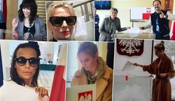 Gwiazdy głosują w wyborach do Europarlamentu: Anna Mucha, Sławomir, Magda Mołek, Natalia Kukulska