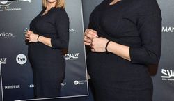 Prezenterka TVN-u jest w ciąży! Z dużym brzuszkiem pozowała na premierze „Czarno to widzę”