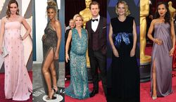 Oscary. Ciężarne gwiazdy na czerwonym dywanie: Joanna Kulig, Anne Hathaway, Cate Blanchett, Emily Blunt [DUŻO ZDJĘĆ]
