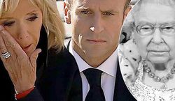 Emmanuel Macron z żoną bezlitośnie skrytykowani przez brytyjskie media. Tak zachowywali się w Londynie dzień przed pogrzebem królowej