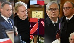 Pogrzeb Franciszka Pieczki: Andrzej Duda, Daniel Olbrychski, Olgierd Łukaszewicz, Bogdan Kalus