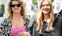 Piękne kobiety przed studiem „DDTVN”. Joanna Koroniewska i Zofia Zborowska okiem paparazzi