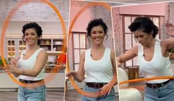 „Pnś”. Kasia Cichopek w krótkich szortach wywija sztuczki z hula-hoop. Poradziła sobie jak gimnastyczka!