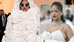 MET Gala 2023. Rihanna w zjawiskowej sukni odsłania ciążowe krągłości. Poród zbliża się wielkimi krokami
