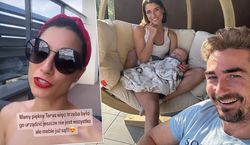 Lenka Kliment w skąpym bikini kilka miesięcy po porodzie. Uwagę od idealnej figury odwraca tylko cudny taras nowego mieszkania