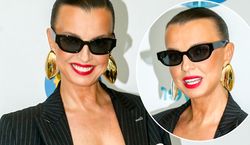 Kasia Sokołowska kusi drapieżnym lookiem. Nie tylko krwistoczerwone usta zasługują na uwagę