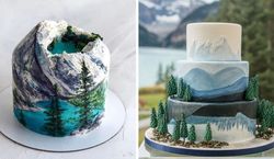 Najpiękniejsze torty z motywem gór. Inspiracje na dekoracje tortów