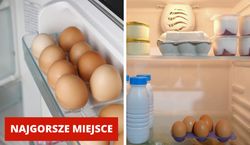 Nie trzymaj jajek na drzwiach lodówki. Trudno o gorsze miejsce dla nich