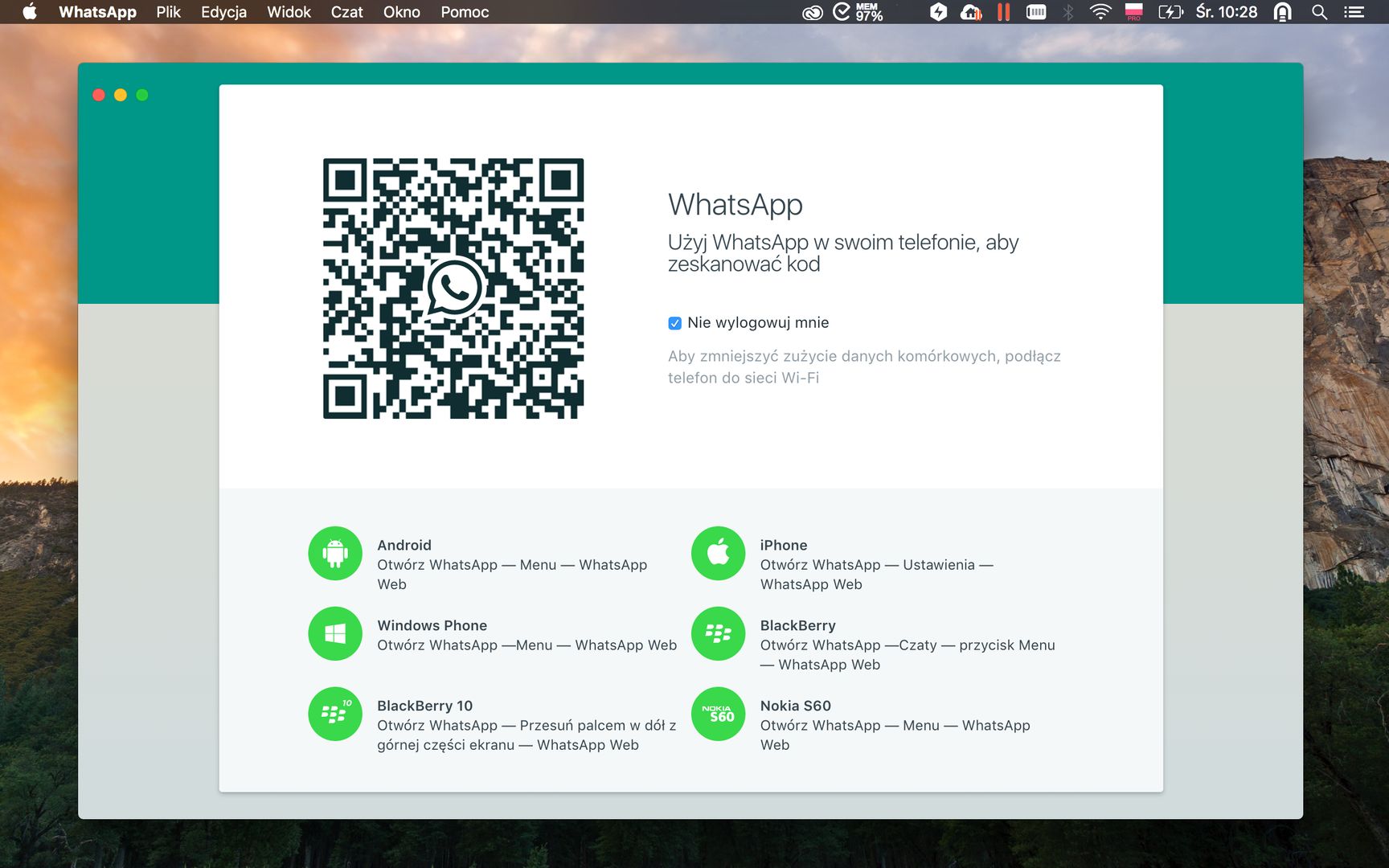 WhatsApp (2.2336.7.0) instal the new version for mac
