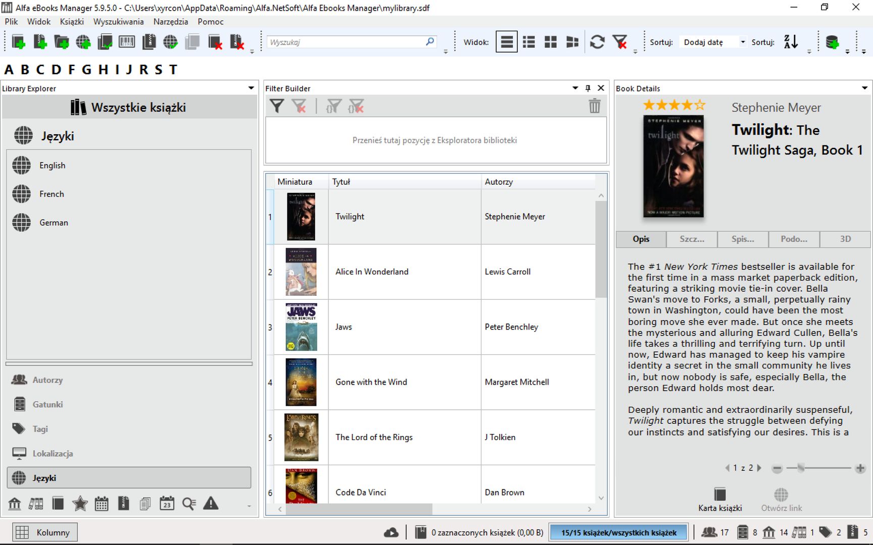Alfa eBooks Manager Pro 8.6.14.1 for mac download
