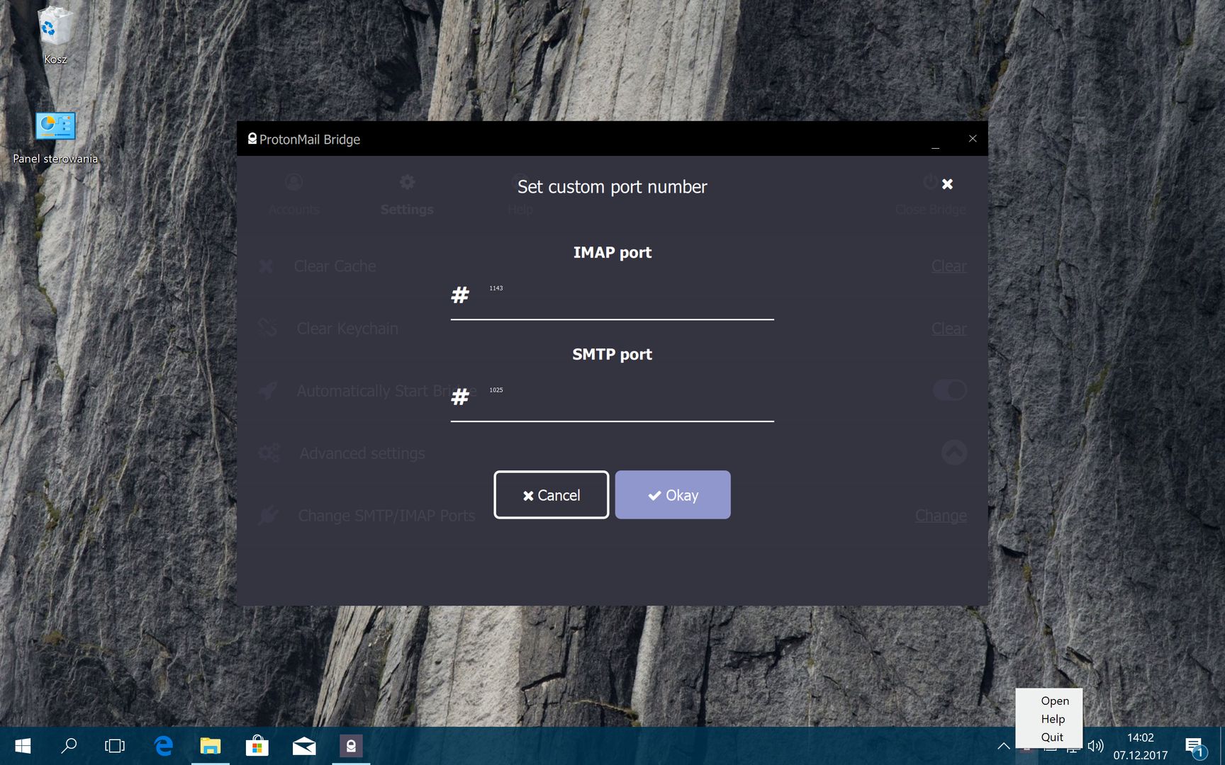 protonmail bridge protonmail bridge