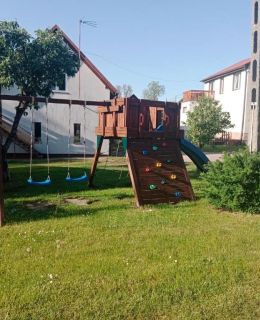 Owocowe Wakacje - Domek drewniany nad jeziorem Mikołajki