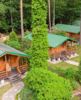 Ośrodek Puszczyk Sieraków Domki drewniane z Bali
