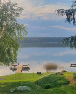 Domki nad Jeziorem z własną linią brzegową Rybical 1 Ryn
