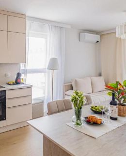 Beige Harmony Residence for Family & Business with Parking and AC by UniqueRent