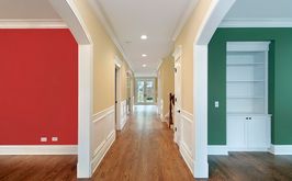 Ściany w przedpokoju