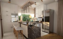 wyspa kuchenna projekt domu Domena 124 C