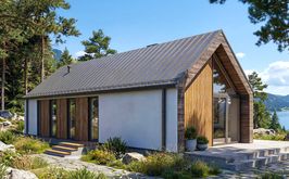 nowoczesna stodoła - projekt domu Jupiter GDE1119.webp