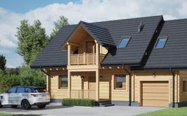 ganek projekt domu Zawoja dw 63 KRP2405