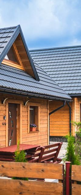 Domek całoroczny z kominkiem