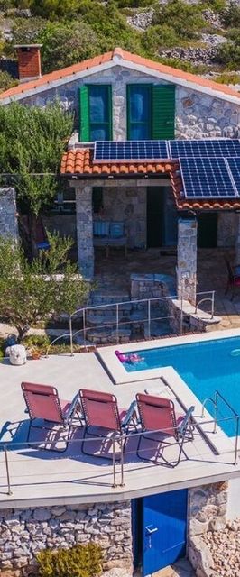 Ház Családok Részére Medencével A Tenger Mellett Öböl Pernatice, Drvenik - 11590 Pernatice