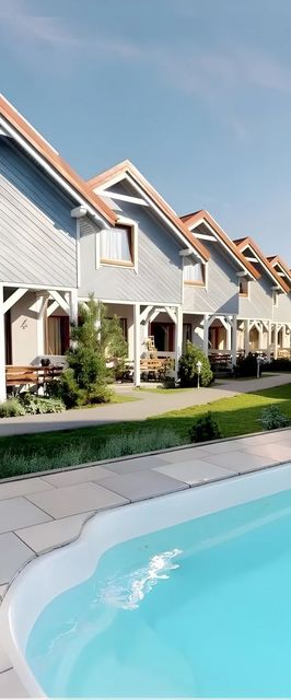 Lawendowe Domki - z basenem Karwia