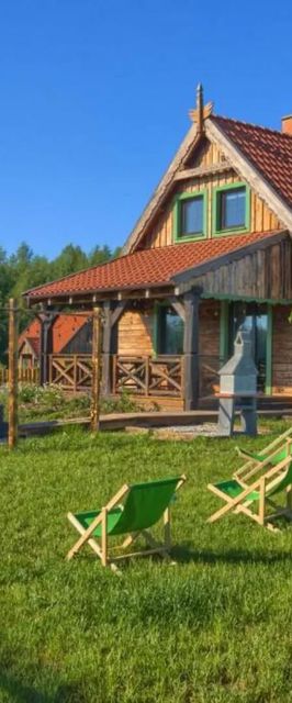 Dom Żuraw - Mazurska Chata z Jacuzzi Ryn