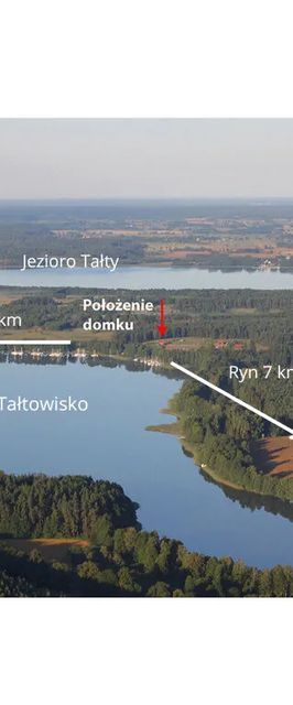 Domki przy lesie nad Jeziorem Tałtowisko Skorupki 