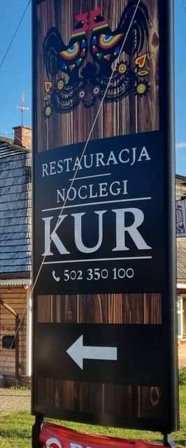 Hotelik-Resturacja "KUR" Myszyniec. Kurpie - Trasa na Mazury