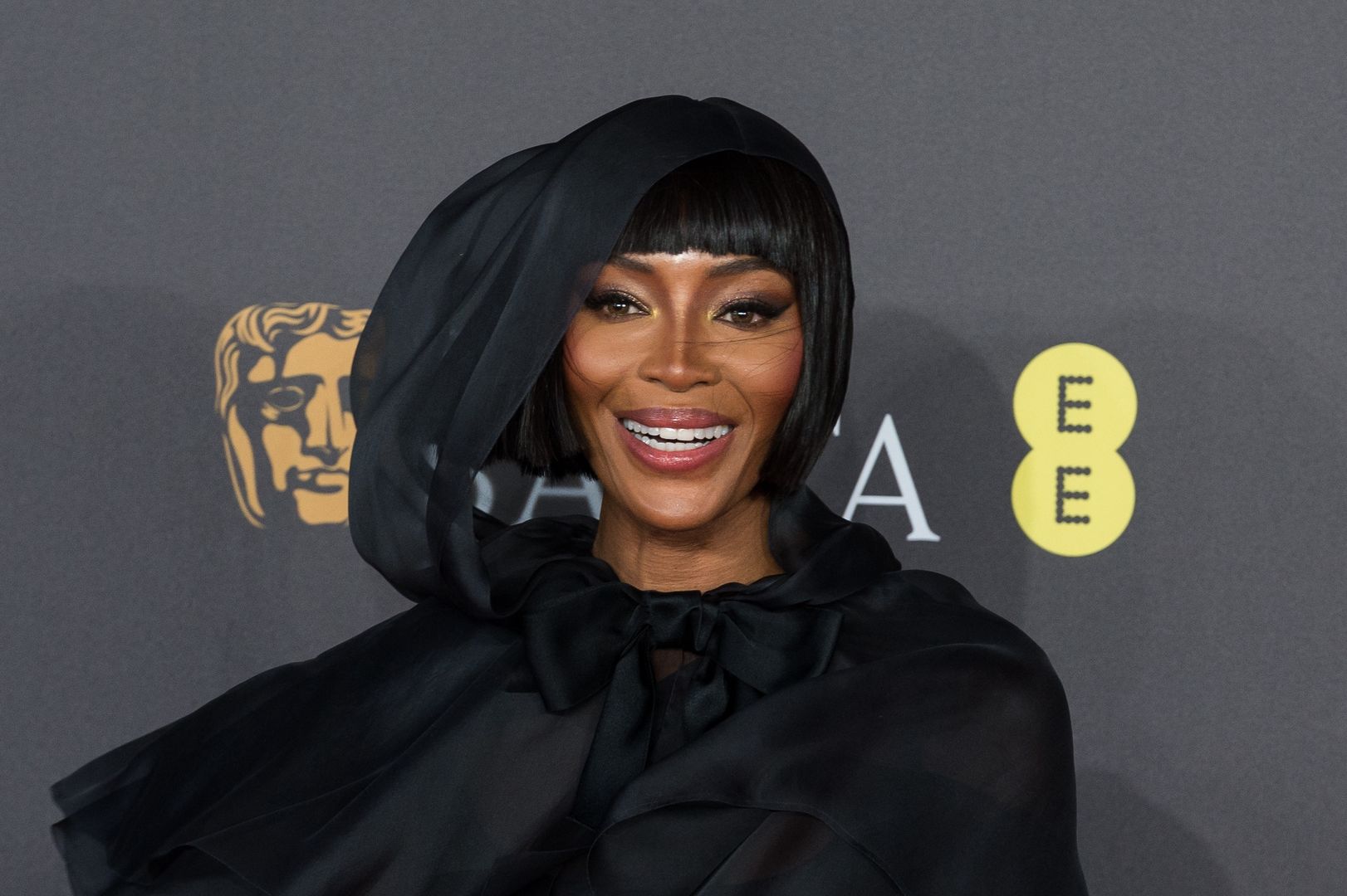 Naomi Campbell stuns in all-black ensemble at BAFTA 2024, joined by  philanthropic filmmaker Mohammed Al-Turki