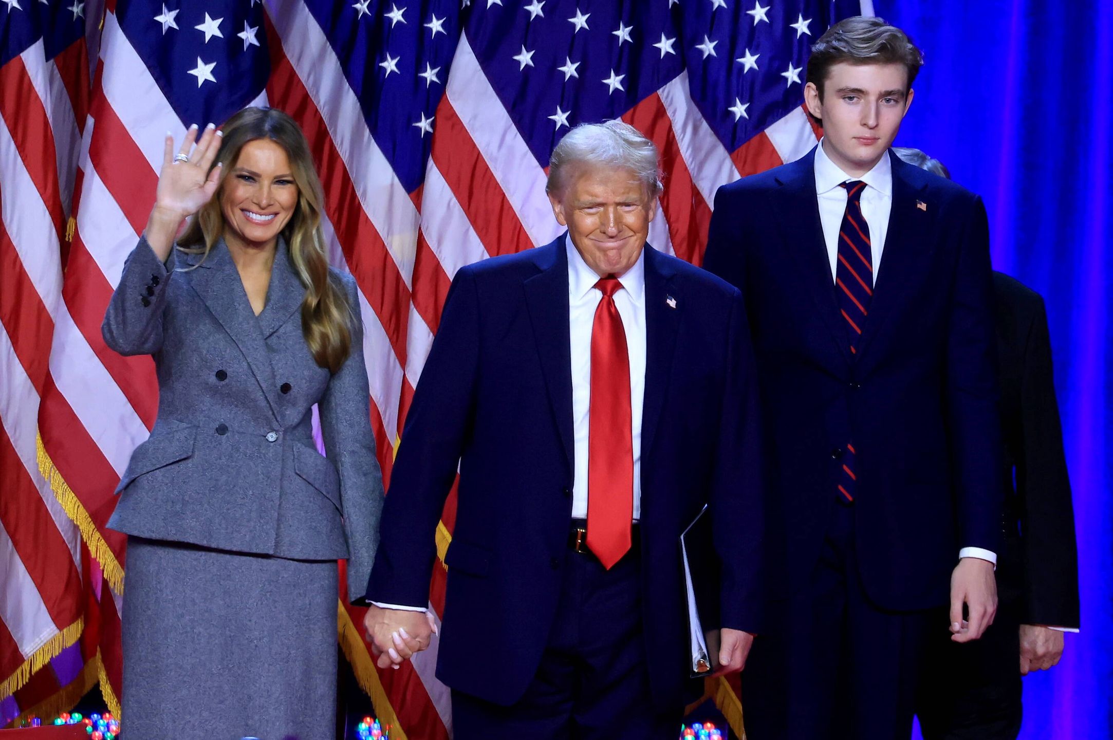 Trump highlights Barron's tech talents in lighthearted quip