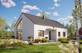 Projekt gotowy Malmo 110 - parterowy dom o powierzchni 110,80 m², z dachem w stylu "dwuspadowy" - zdjęcie 1