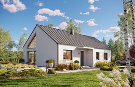 Projekt gotowy Malmo 110 - parterowy dom o powierzchni 110,80 m², z dachem w stylu "dwuspadowy" - zdjęcie 1