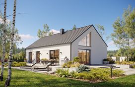 Projekt gotowy Malmo 110 - parterowy dom o powierzchni 110,80 m², z dachem w stylu "dwuspadowy" - zdjęcie 2